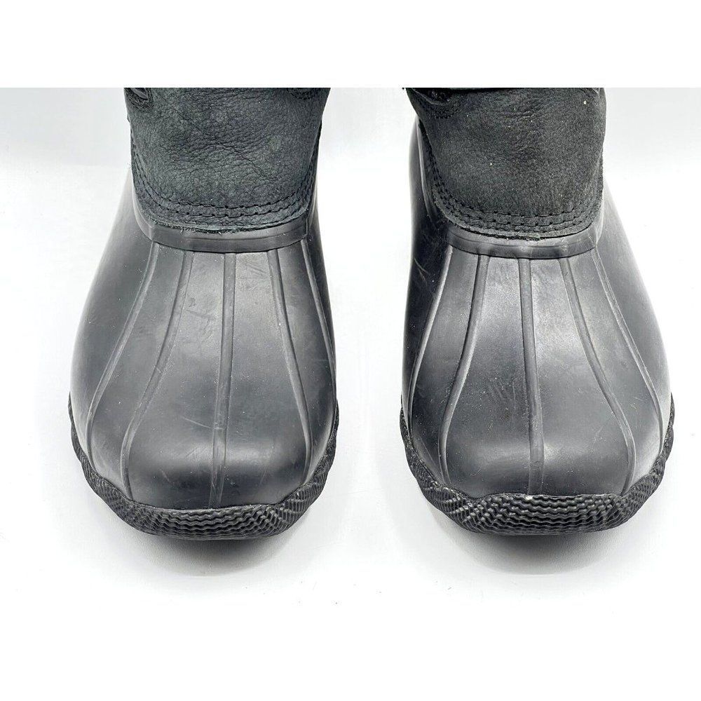 Sperry Saltwater Tall Buckle Nylon Quilt Rain Boot Black Women's Size 7.5 - Picture 7 of 10